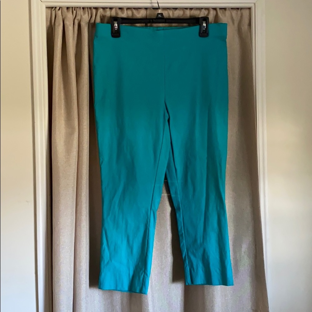 Turquoise Crop Pants
